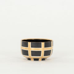 Waylande Gregory Bowl Black and Gold Squares