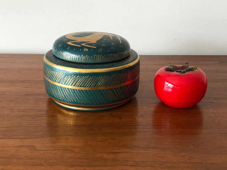 Waylande Gregory Ceramic Jar with Sgraffito Decoration For Sale 2