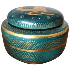 Waylande Gregory Ceramic Jar with Sgraffito Decoration
