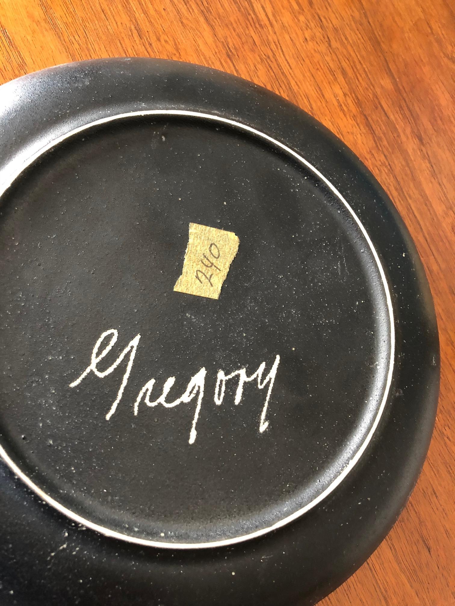 Waylande Gregory Ceramic Plate In Good Condition In St.Petersburg, FL