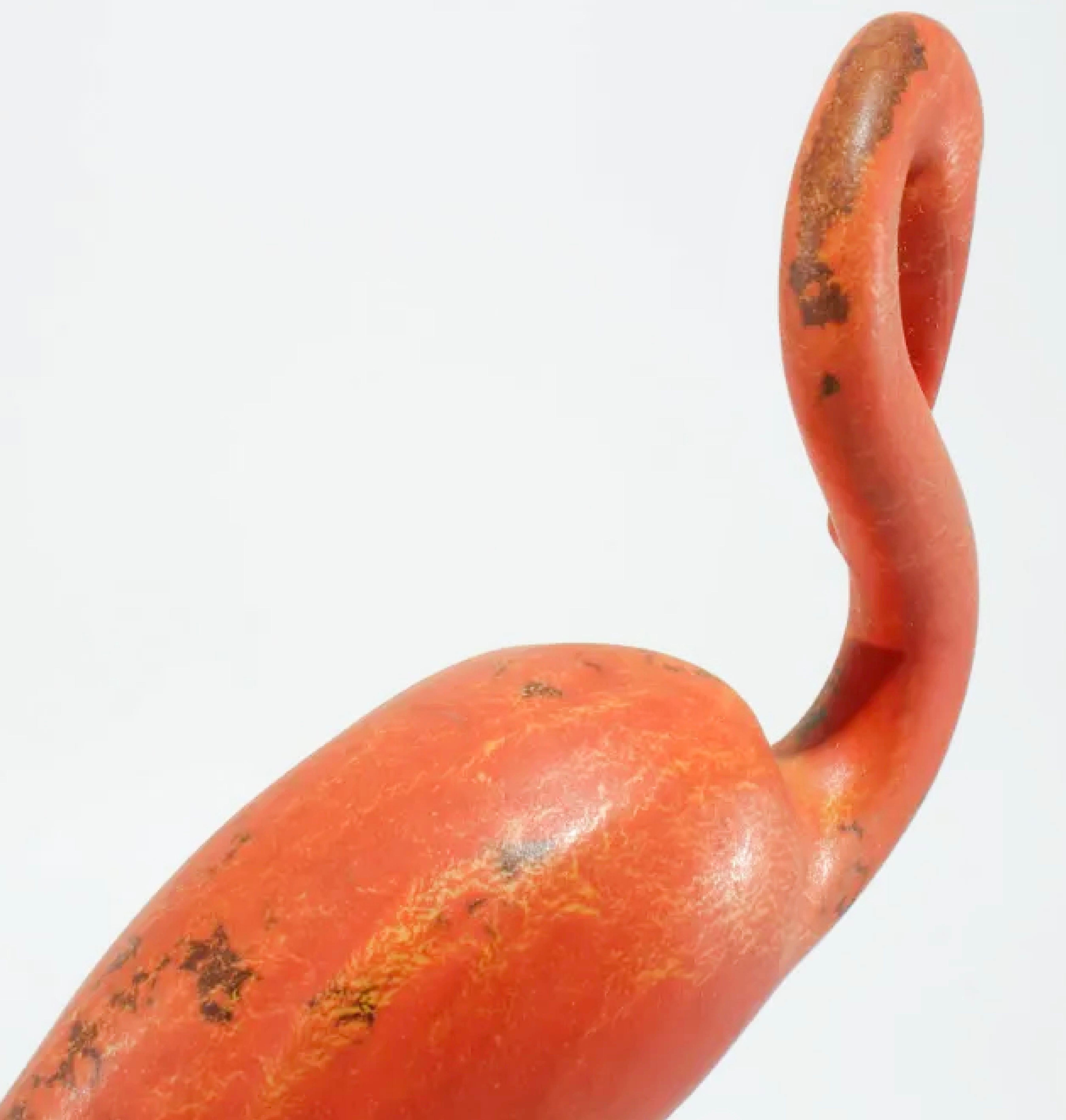 Waylande Gregory Coral Flamingo Centerpiece and Planter, Cowan Pottery, Ohio, USA, 1928-1931. Kennzeichnung 