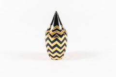 Waylande Gregory Studios Black and Gold Ceramic Jar