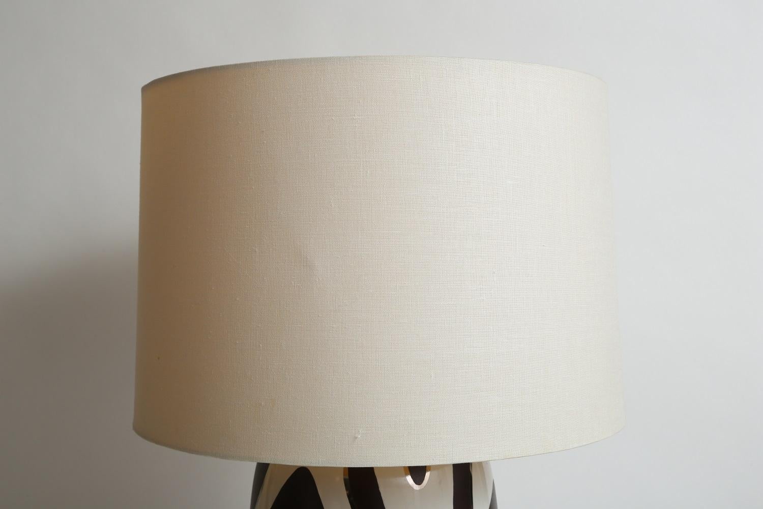 Modern Waylande Gregory Zebra Table Lamp For Sale