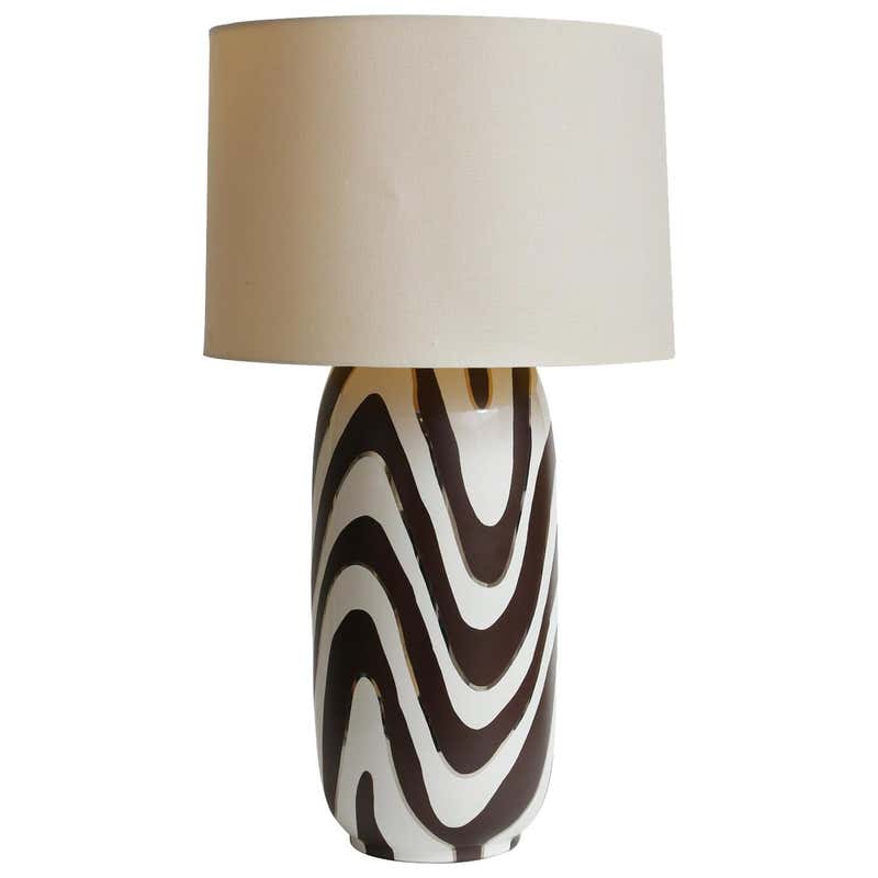 Waylande Gregory Zebra Table Lamp For Sale at 1stDibs | zebra lamps ...