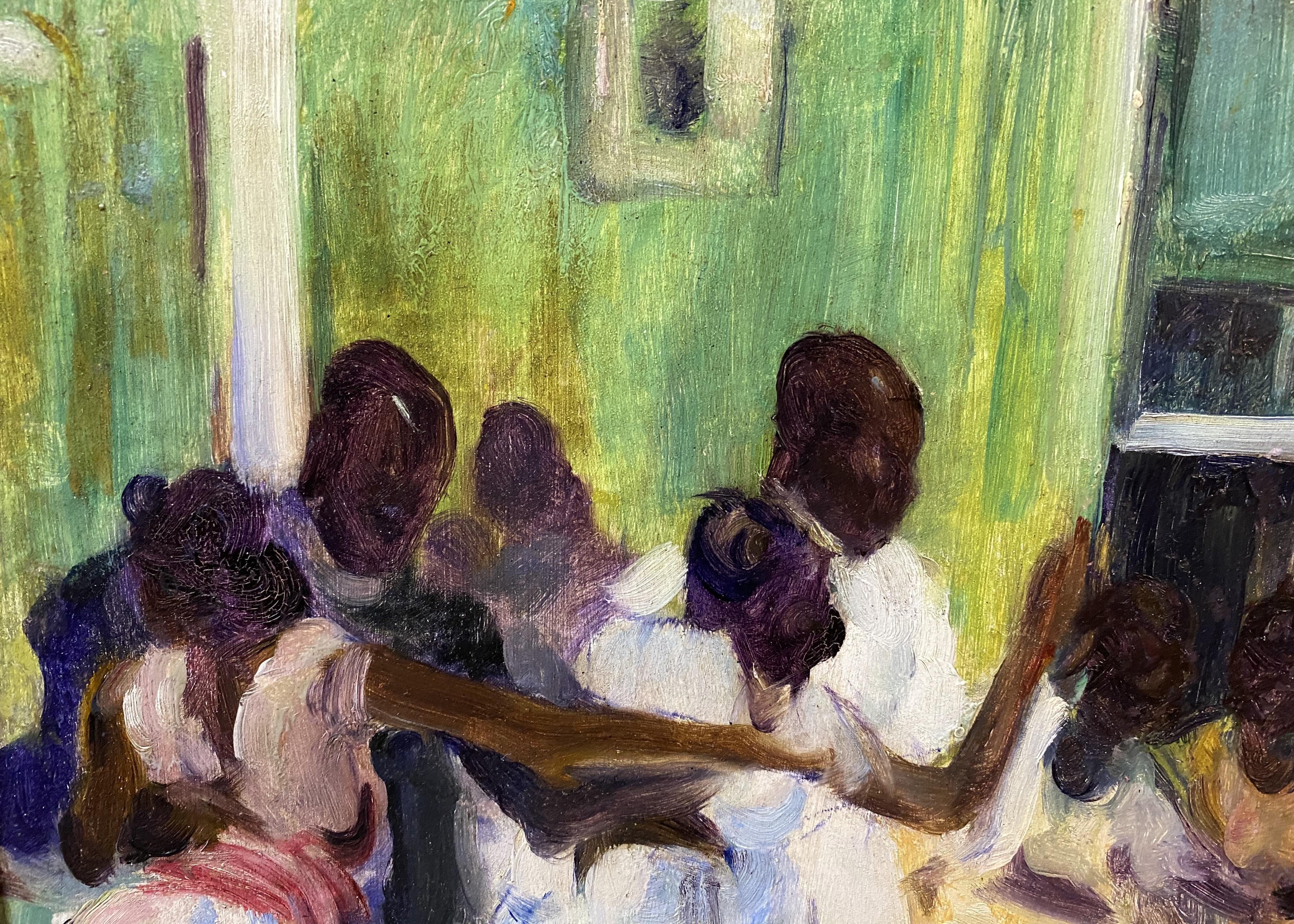 Foxtrot - American Impressionist Painting by Wayman Adams