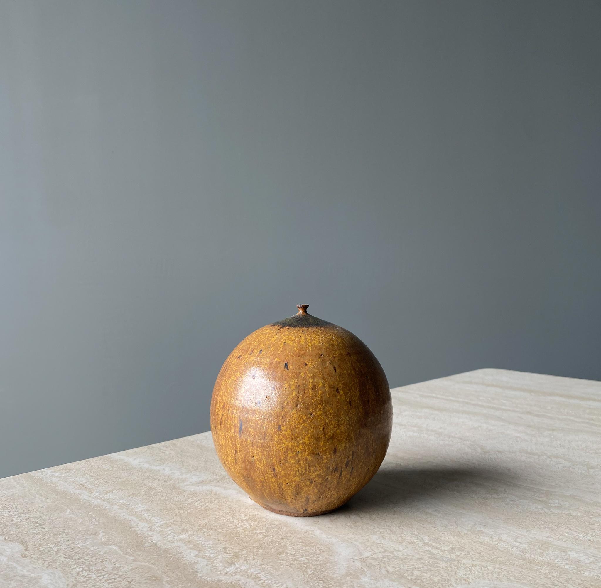 Glazed Wayne Chapman Ceramic Weed Pot, 1960s