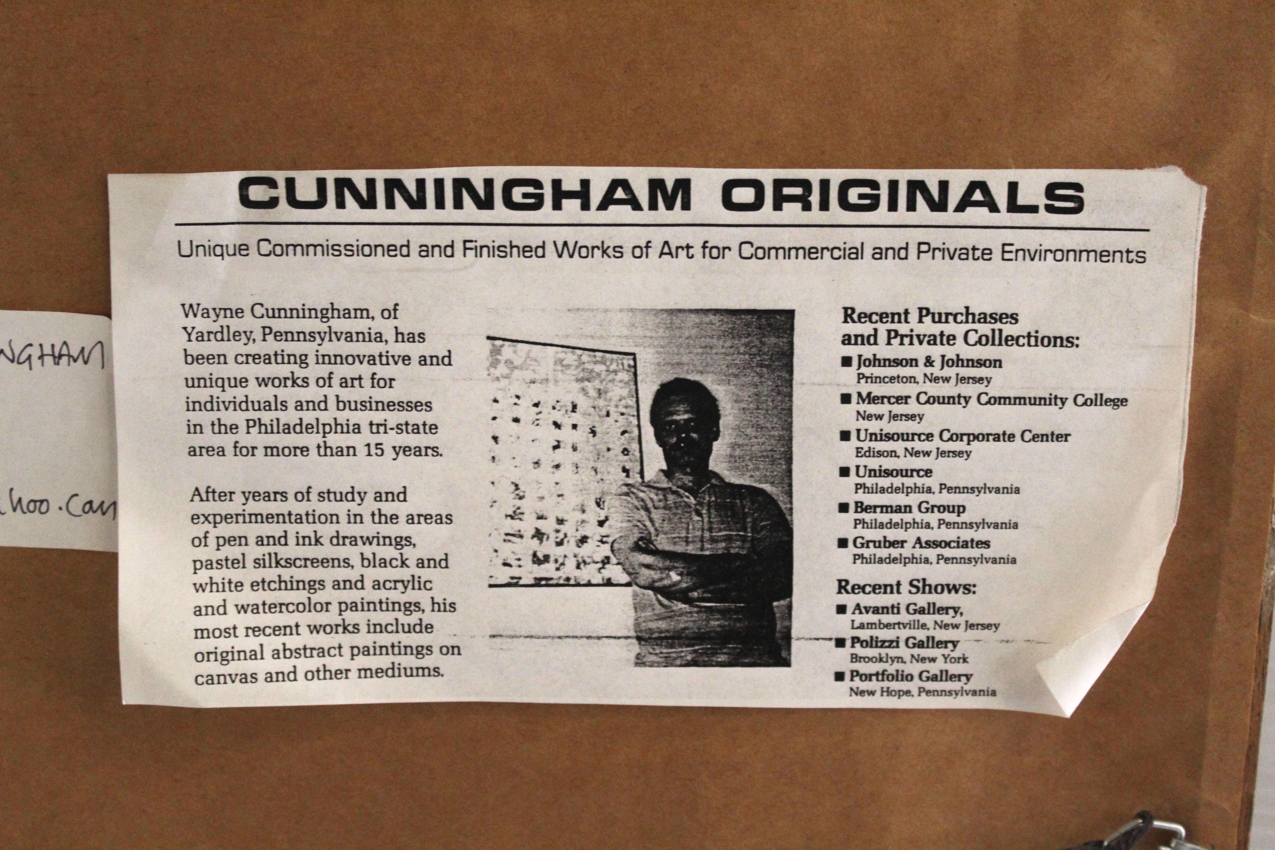Wayne Cunningham Aguada sobre papel (lote de 3) en venta 4