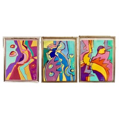 Wayne Cunningham Gouache auf Papier (lot of 3)