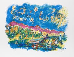 Lithographie impressionniste de Wayne Ensrud