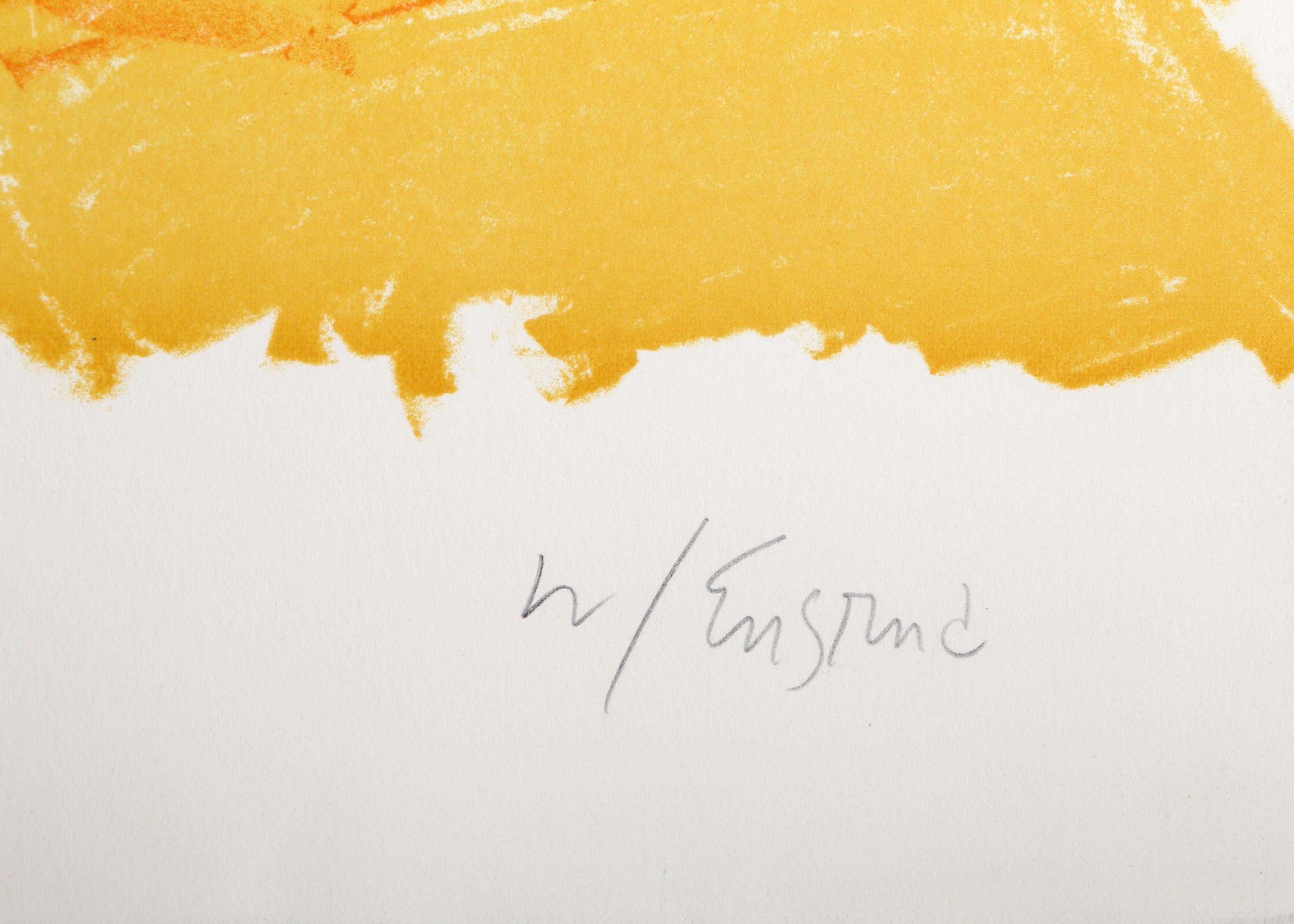 Bouquet bleu, lithographie impressionniste de Wayne Ensrud en vente 1