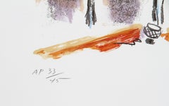 Chateau Haut Brion, litografía impresionista de Wayne Ensrud