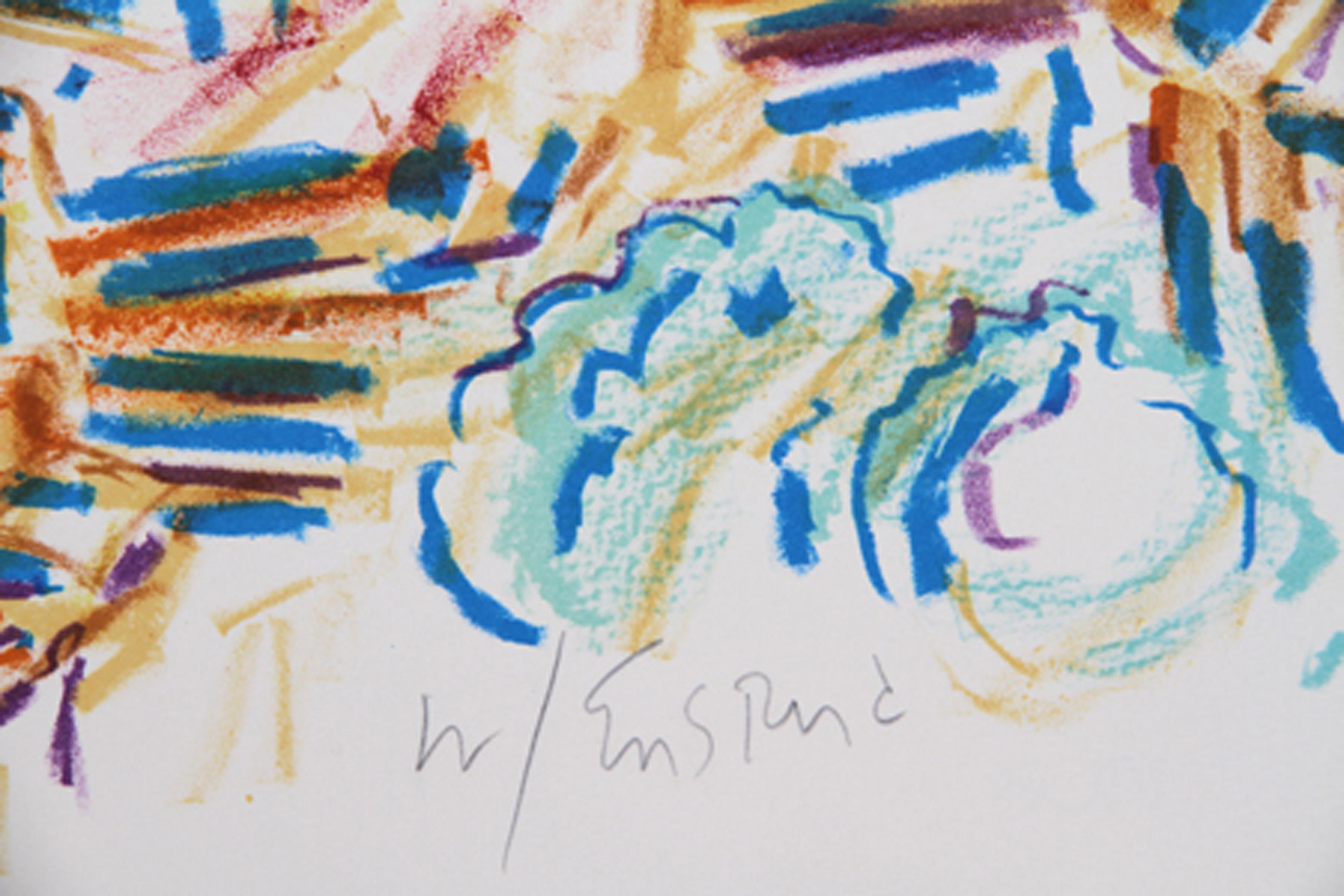 Enchanted City, impressionistische Lithographie von Wayne Ensrud im Angebot 1
