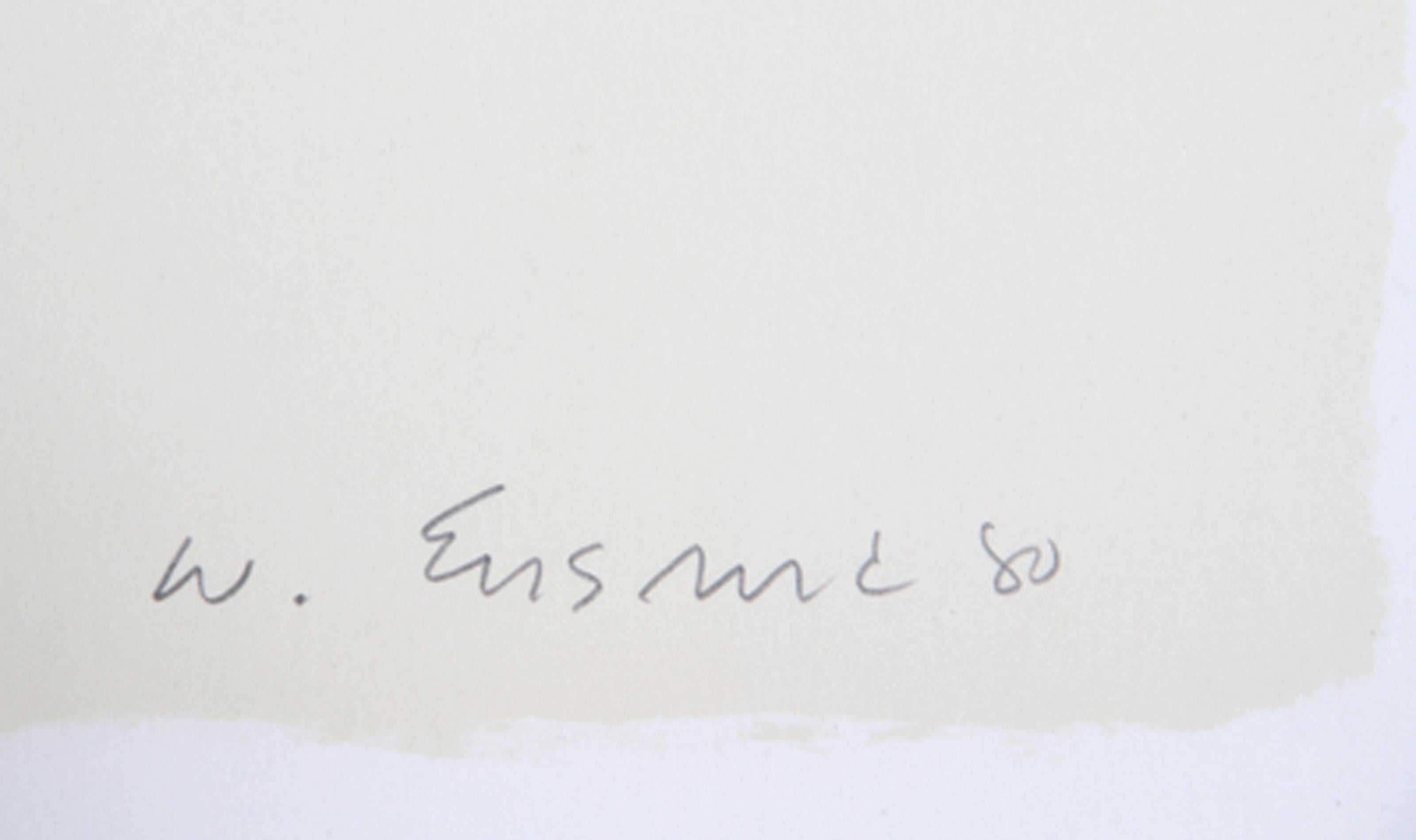 Blumen Tanz mit Blumen, impressionistische Lithographie von Wayne Ensrud im Angebot 1