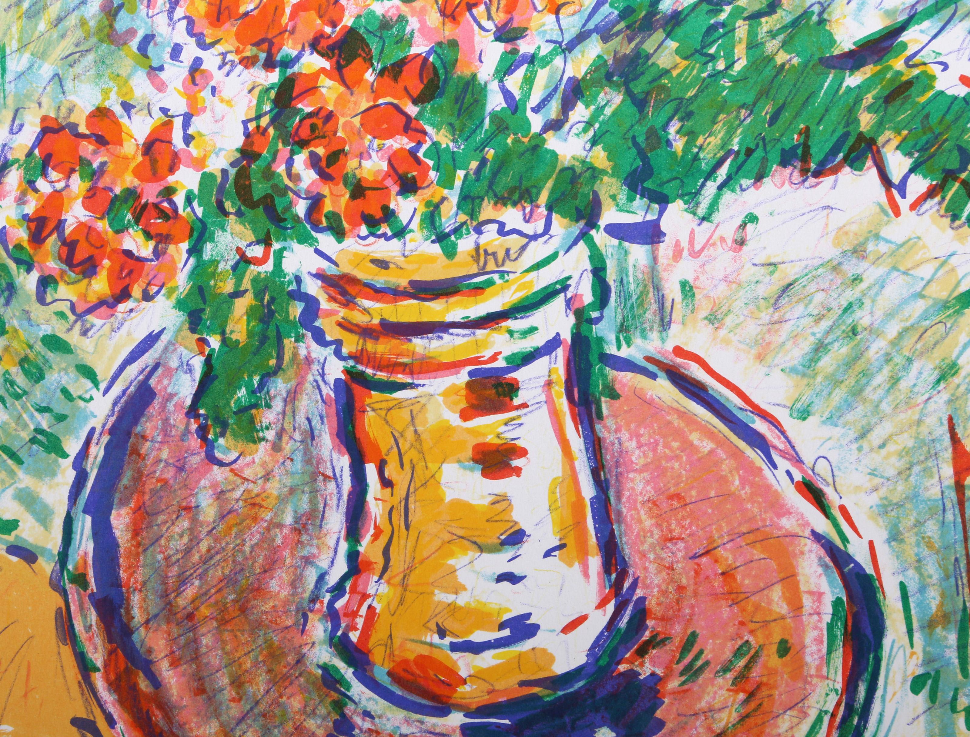 Flower Flight, lithographie impressionniste de Wayne Ensrud en vente 3