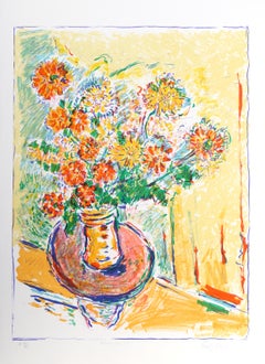 Flower Flight, lithographie impressionniste de Wayne Ensrud