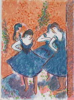 Hommage à Degas I, lithographie impressionniste de Wayne Ensrud