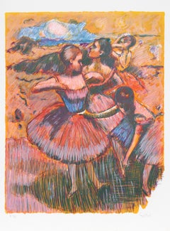 "Homage to Degas II", 1980, Lithograph by Wayne Ensrud