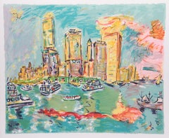 "Manhattan II", 1980, Lithographie de Wayne Ensrud