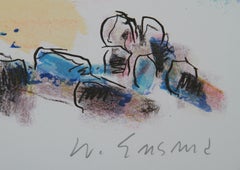 Mediterrane, impressionistische Lithographie von Wayne Ensrud