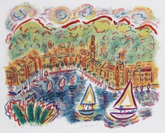 Lithographie impressionniste de Wayne Ensrud