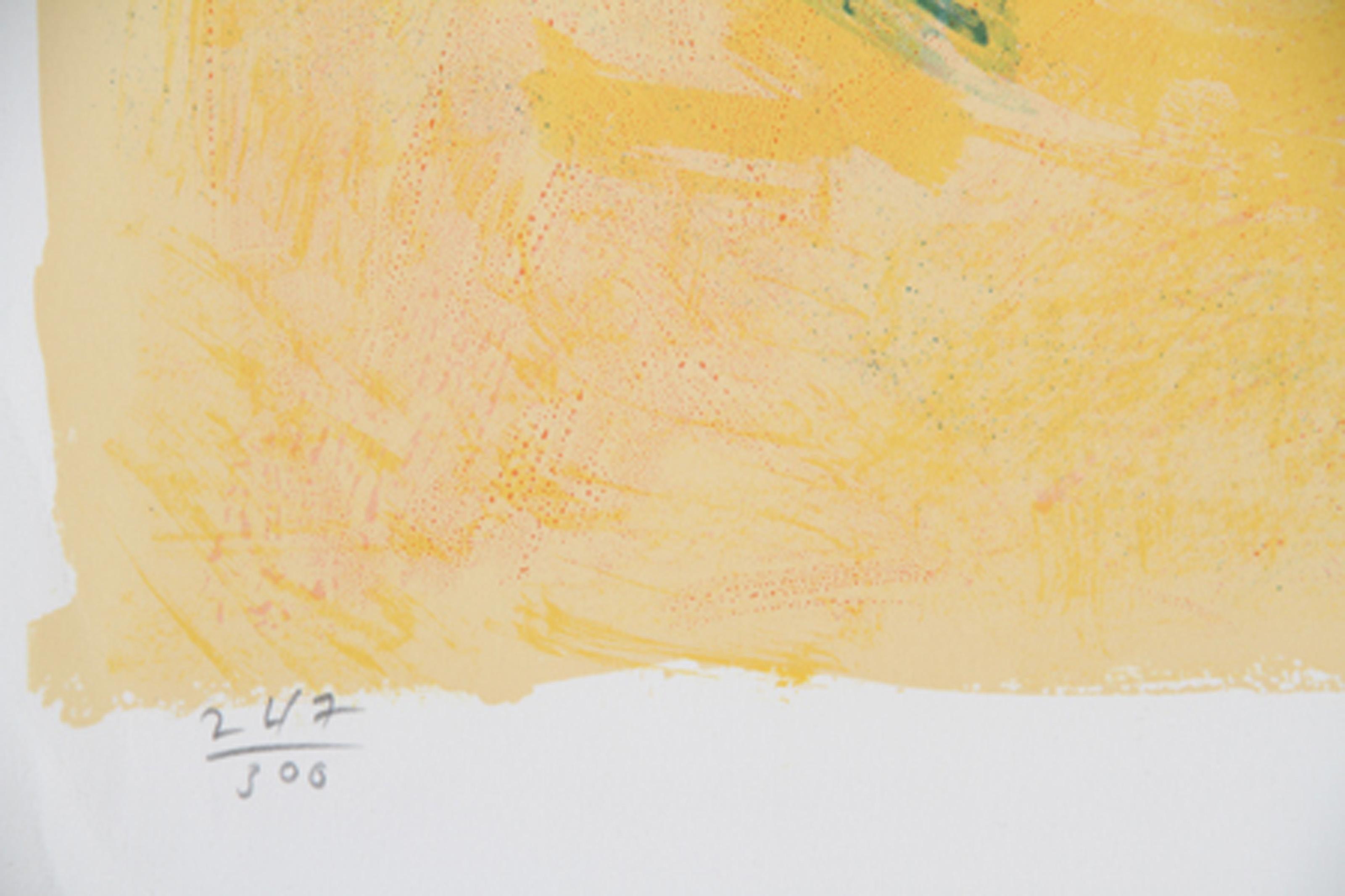 Quiet Sunday, Impressionist Lithograph by Wayne Ensrud For Sale 2