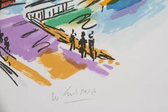 Salzburgo, litografía impresionista de Wayne Ensrud