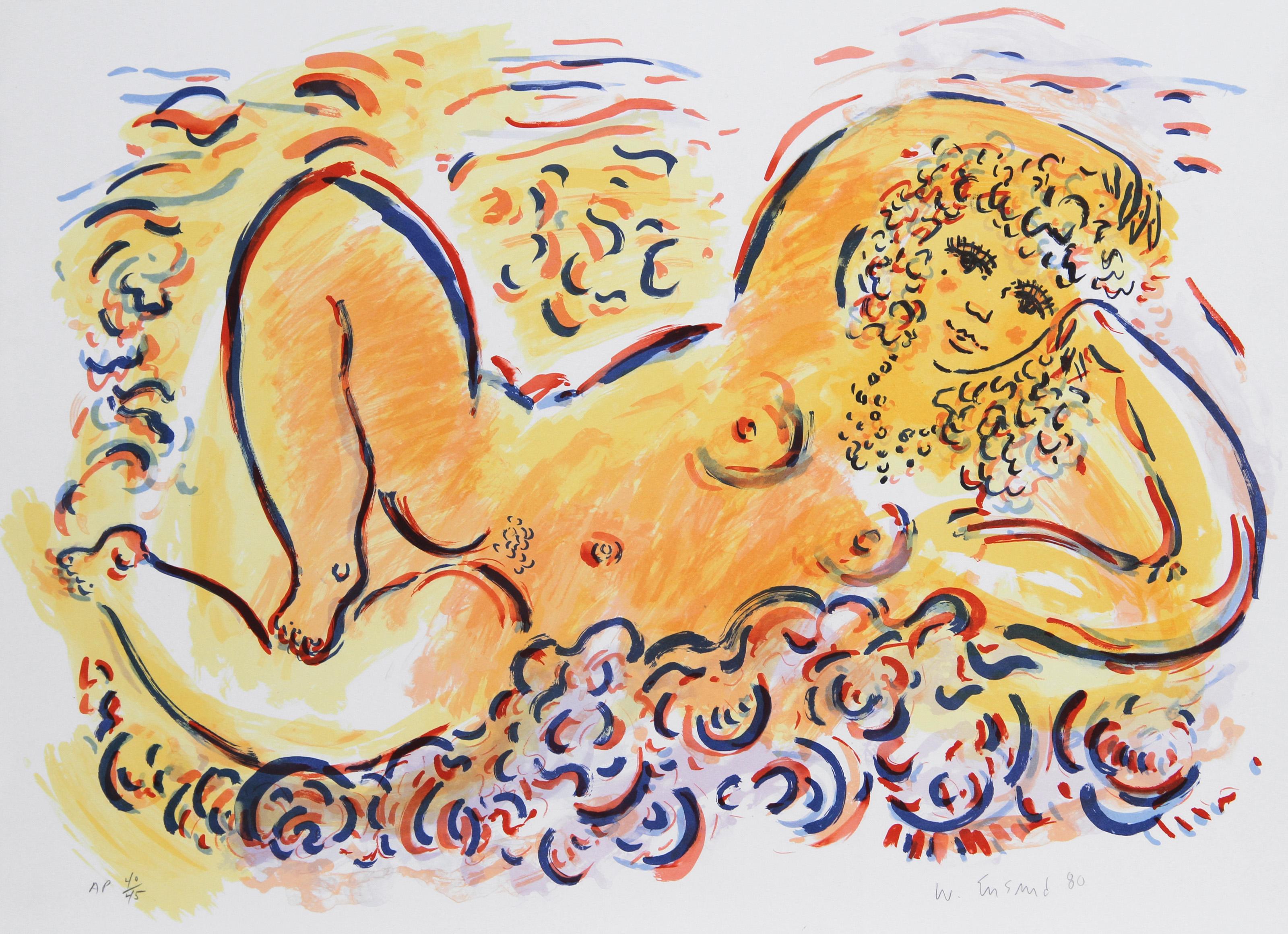 Sigrid, impressionistische Lithographie von Wayne Ensrud