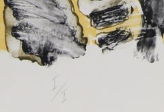 Sans titre - Bouquet, lithographie impressionniste de Wayne Ensrud