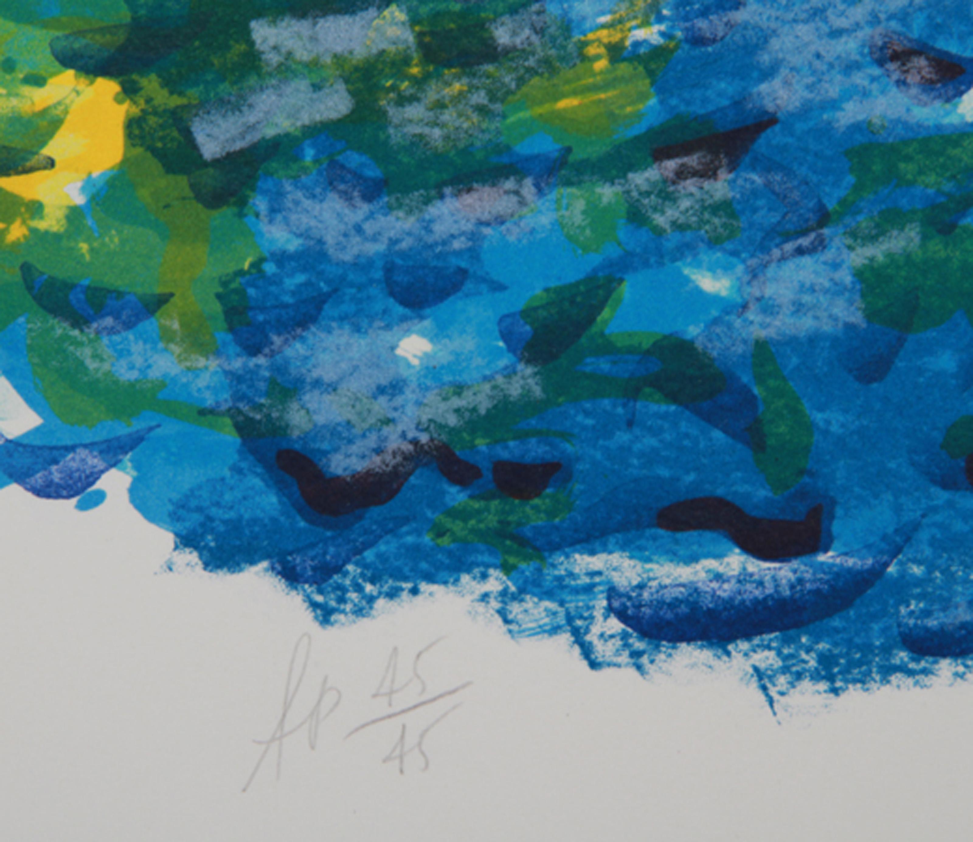 Upwind, impressionistische Lithographie von Wayne Ensrud im Angebot 2