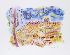 Urbino, lithographie impressionniste de Wayne Ensrud