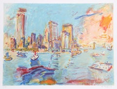 "" Ansicht von Manhattan von Governor's Island", um 1980, Wayne Ensrud