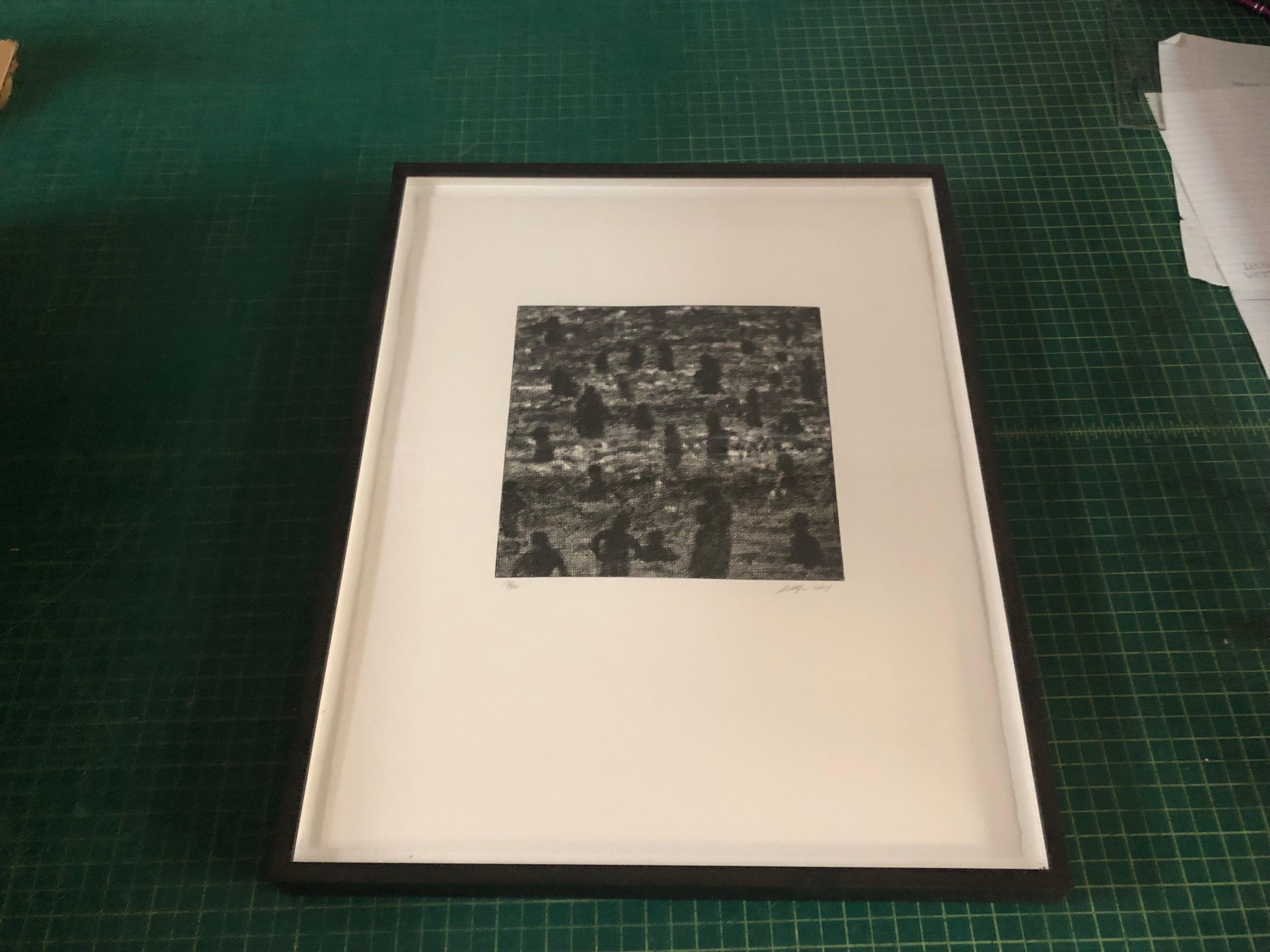 Wayne Gonzales-'Beach' from CROWD portfolio-Etching- Signed For Sale 3