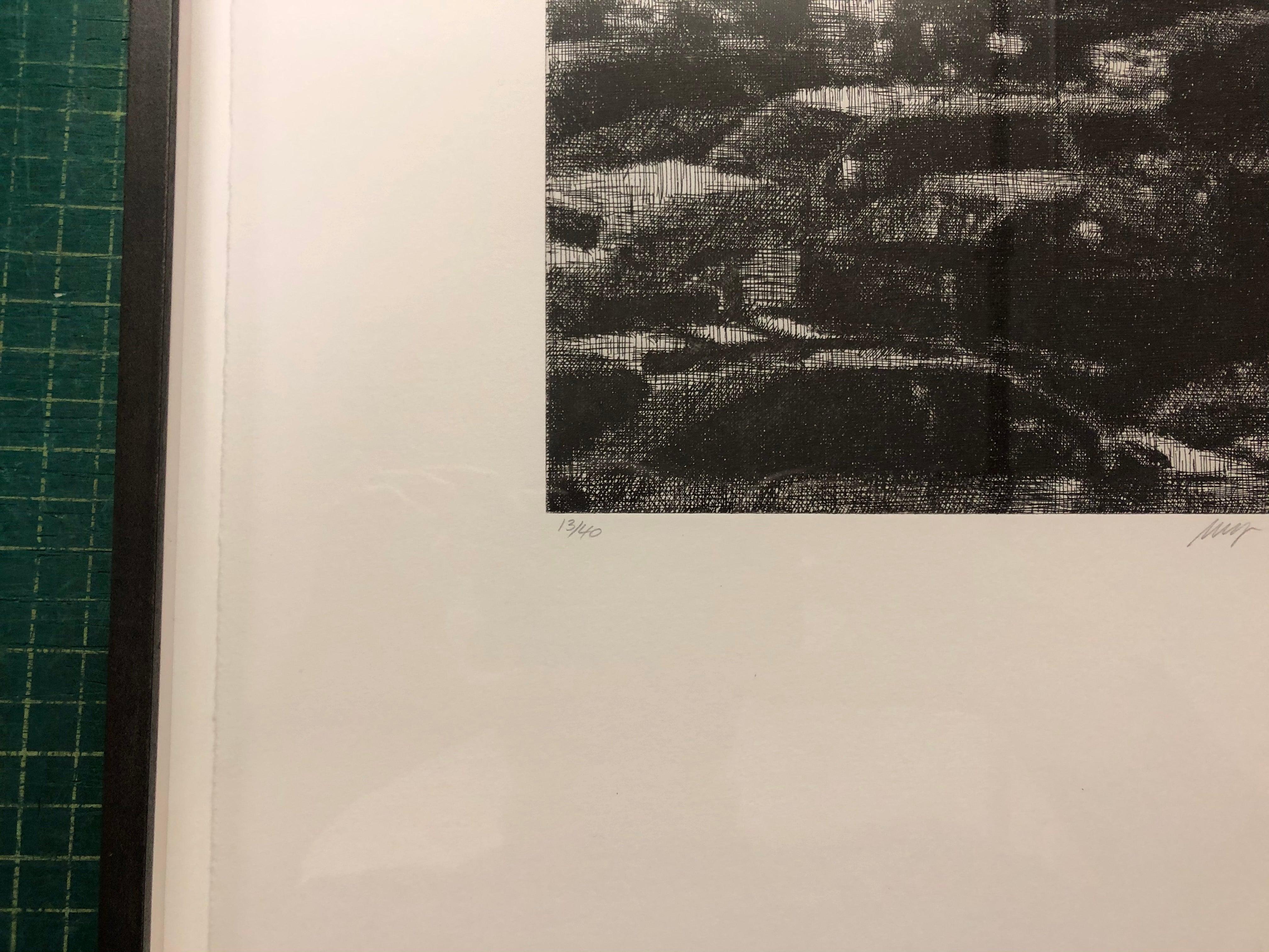 Wayne Gonzales- 'Cars' from the CROWD portfolio- Etching- Signed For Sale 4
