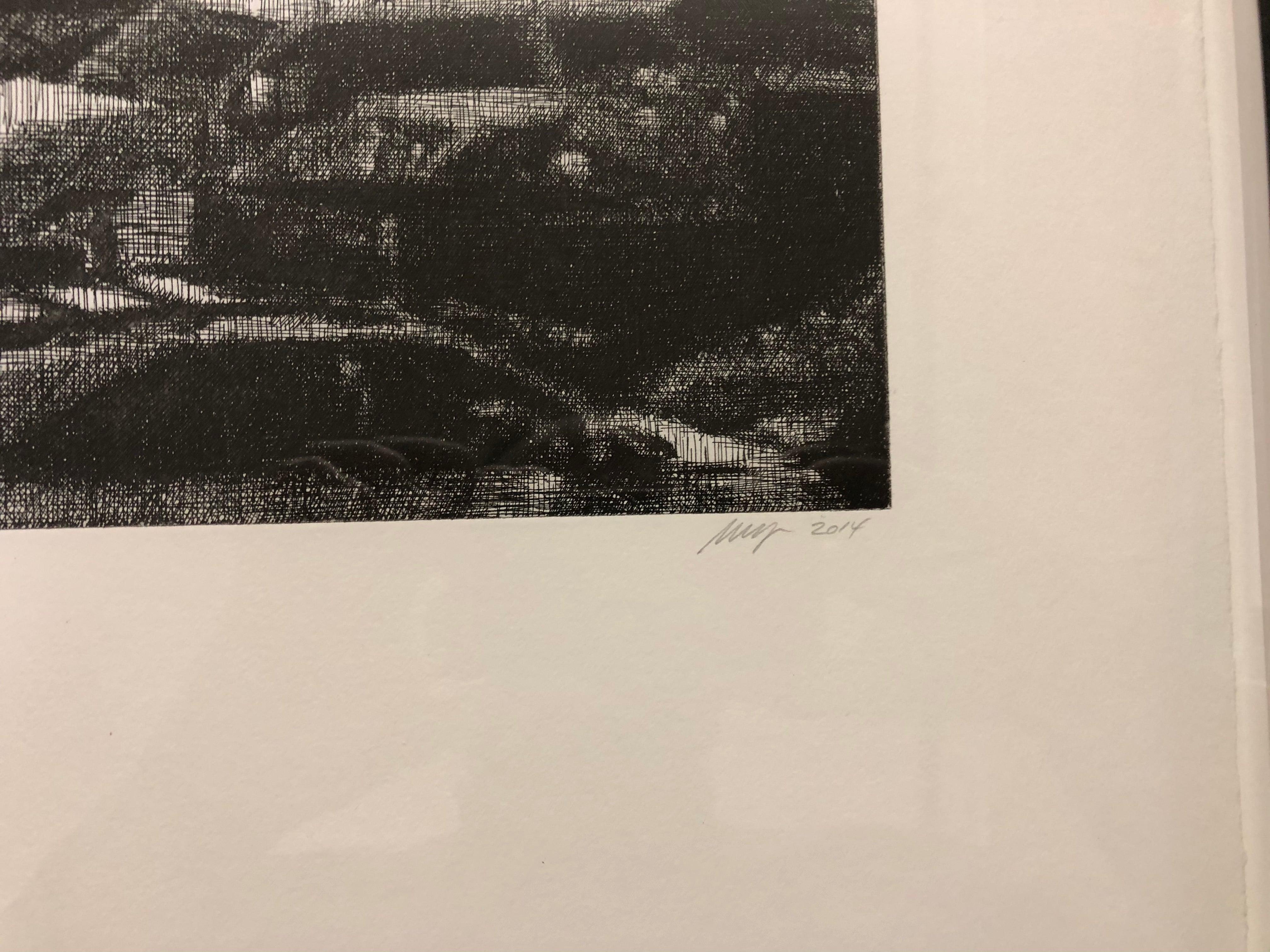 Wayne Gonzales- 'Cars' from the CROWD portfolio- Etching- Signed For Sale 5
