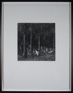 Wayne Gonzales 'Forest' 2014- Etching- Signed