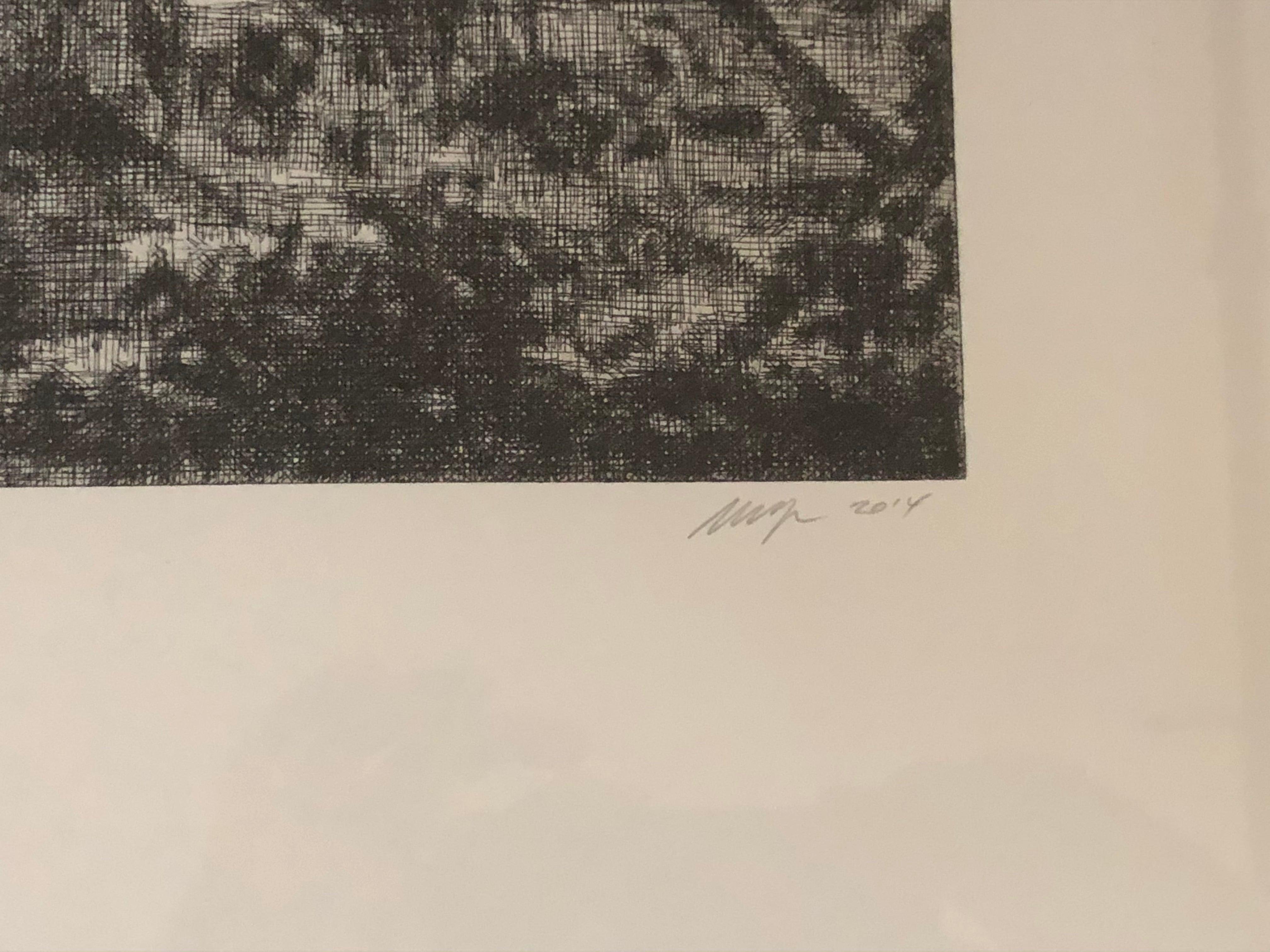 Wayne Gonzales -'Homes' from the CROWD portfolio 2014- Etching- Signed For Sale 5