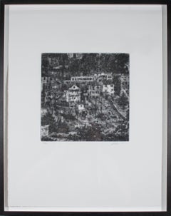 Wayne Gonzales 'Homes' 2014- Etching- Signed