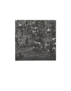 Wayne Gonzales-Park-18" x 14"-Etching-2014-Contemporary-Black & White