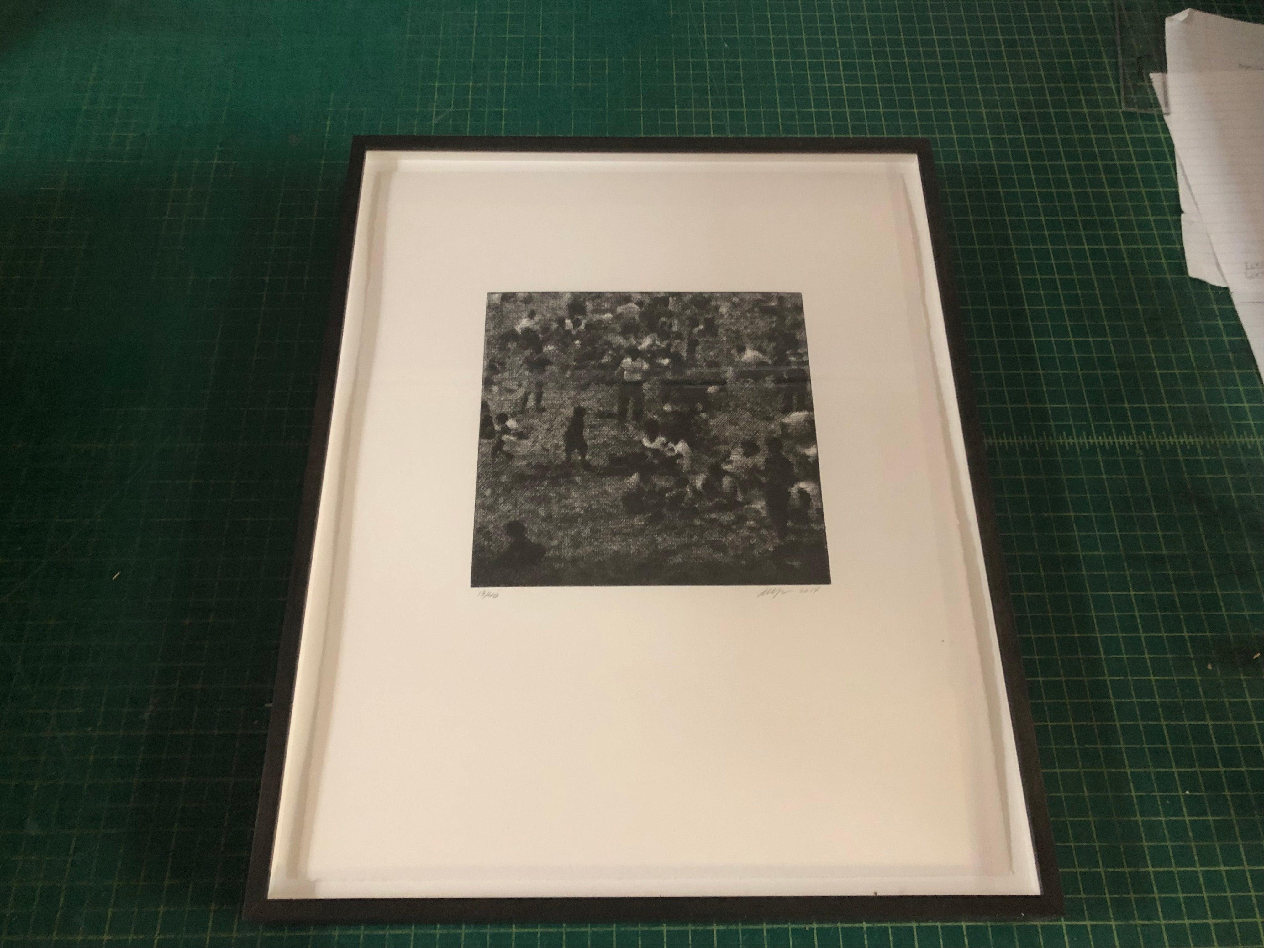 Wayne Gonzales- 'Park' from the CROWD portfolio- Etching- Signed For Sale 3