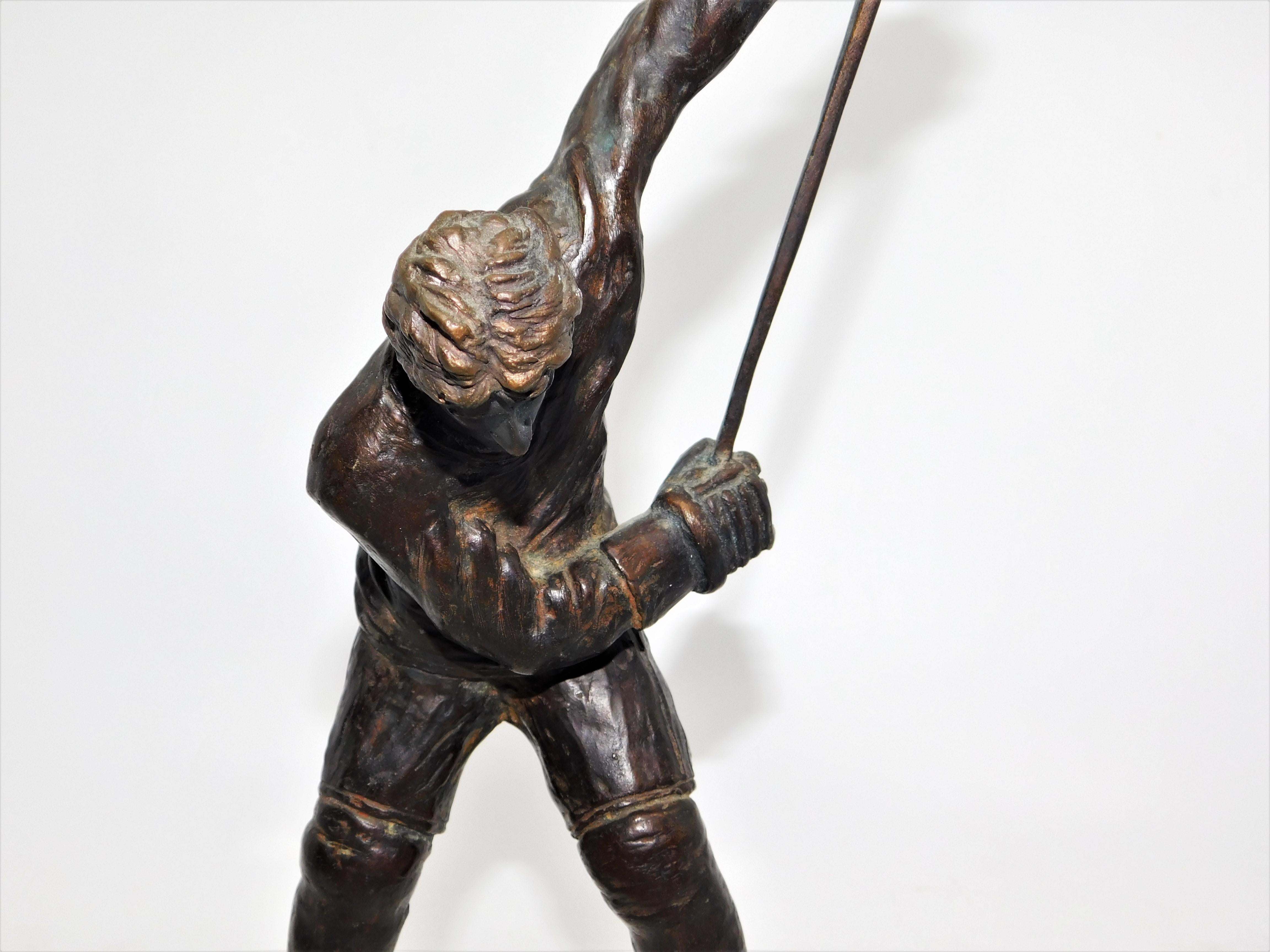 Late 20th Century Wayne Gretzky 1985 Limited-Edition Hand Sculpted Bronze Statue #20/200