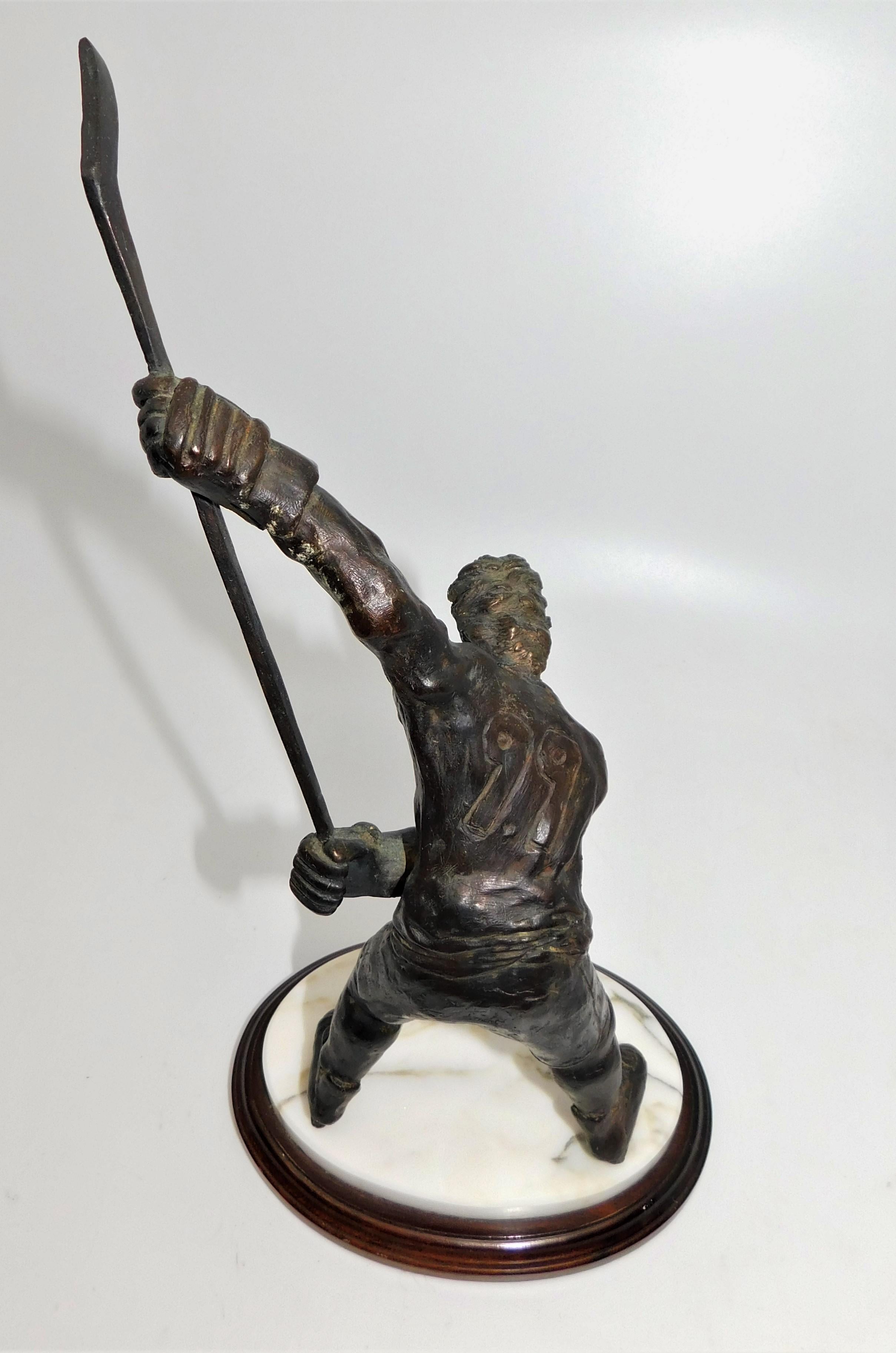 Hand-Crafted Wayne Gretzky 1985 Limited-Edition Hand Sculpted Bronze Statue #20/200