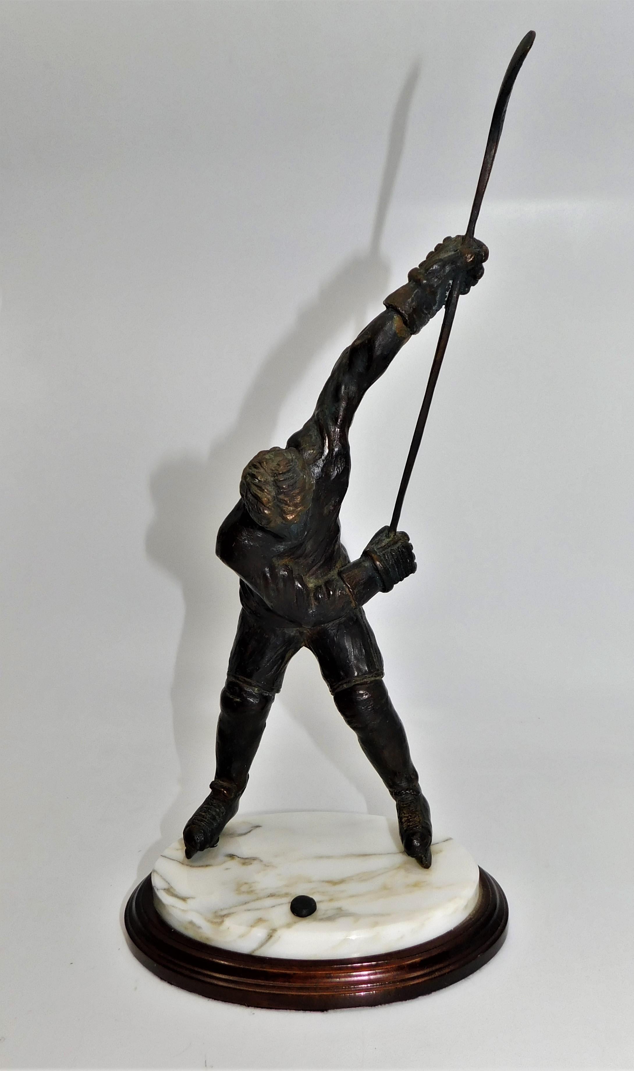 Wayne Gretzky 1985 Limited-Edition Hand Sculpted Bronze Statue #20/200 In Good Condition In Hamilton, Ontario
