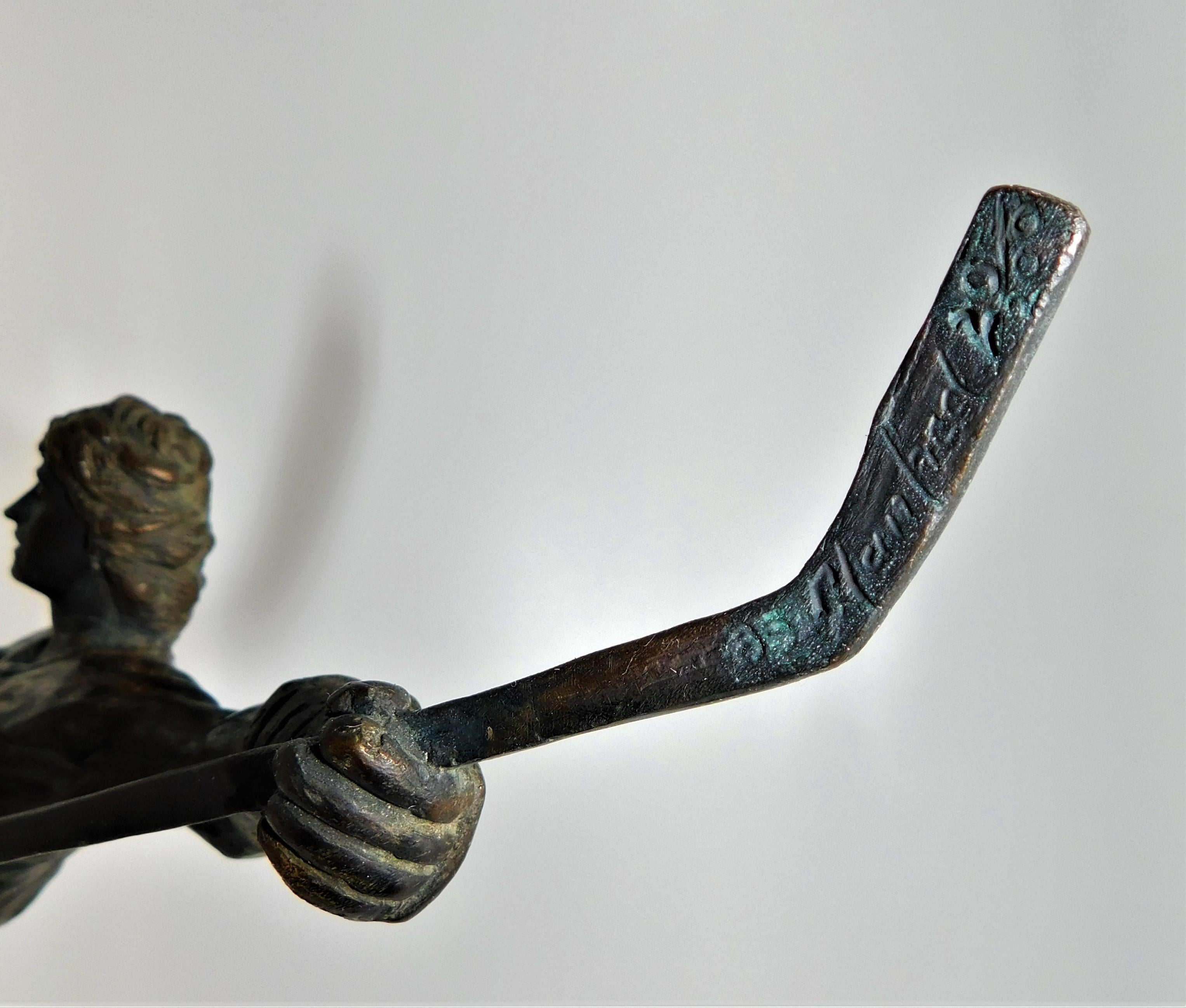 Hand-Crafted Wayne Gretzky 1985 Limited-Edition Hand Sculpted Bronze Statue #20/200