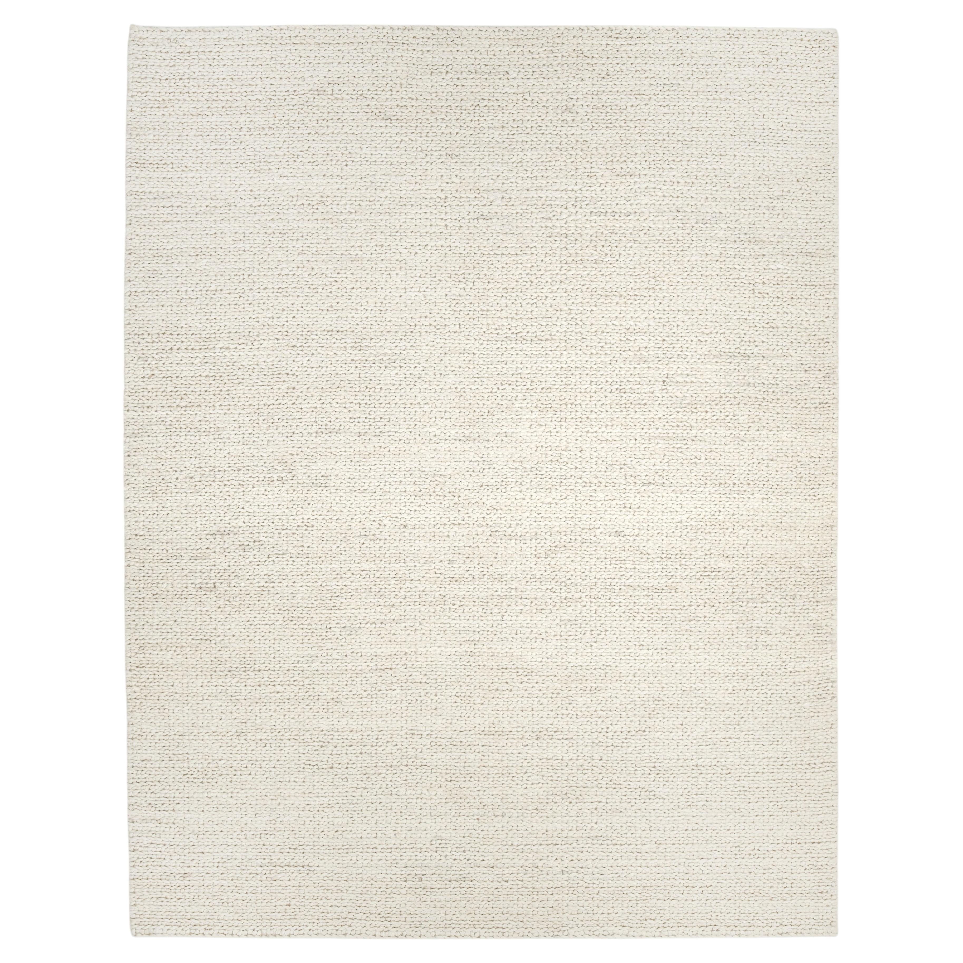 Wayne Hand Woven Contemporary Solid Jute Cotton 10' 0" x 14' 0" Beige Area Rug