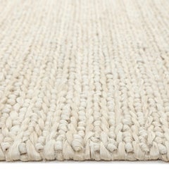 Wayne Hand Woven Contemporary Solid Jute Cotton 8' 0" x 10' 0" Beige Area Rug
