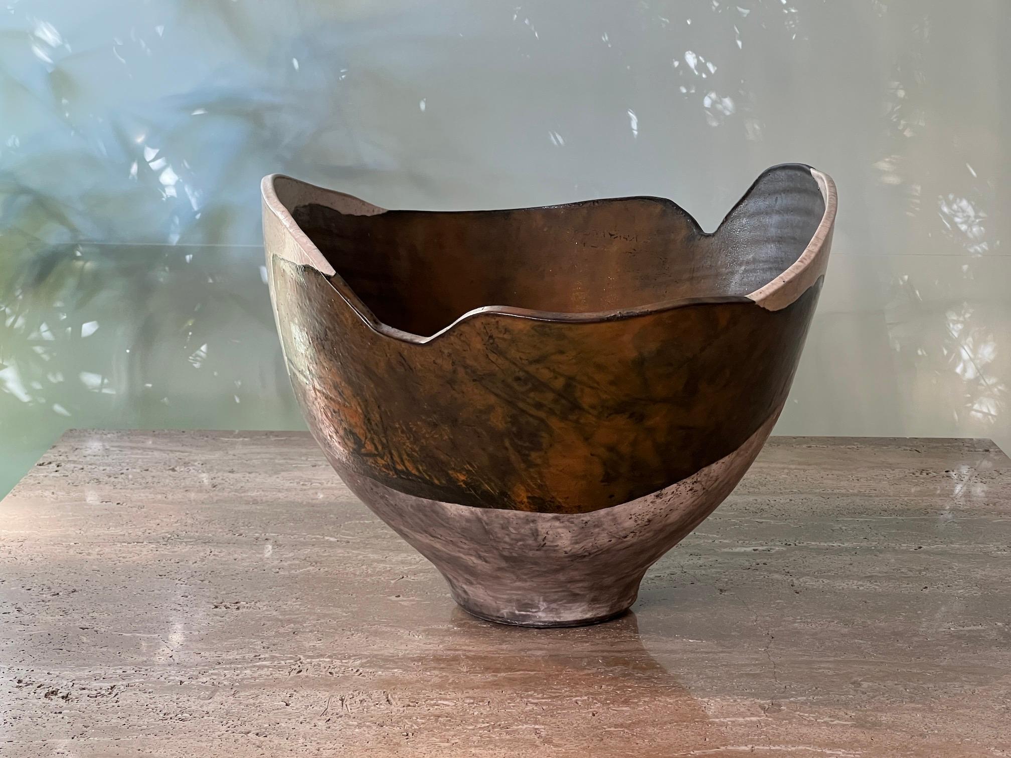 Wayne Higby Ceramic Landscape Series Bowl For Sale 2