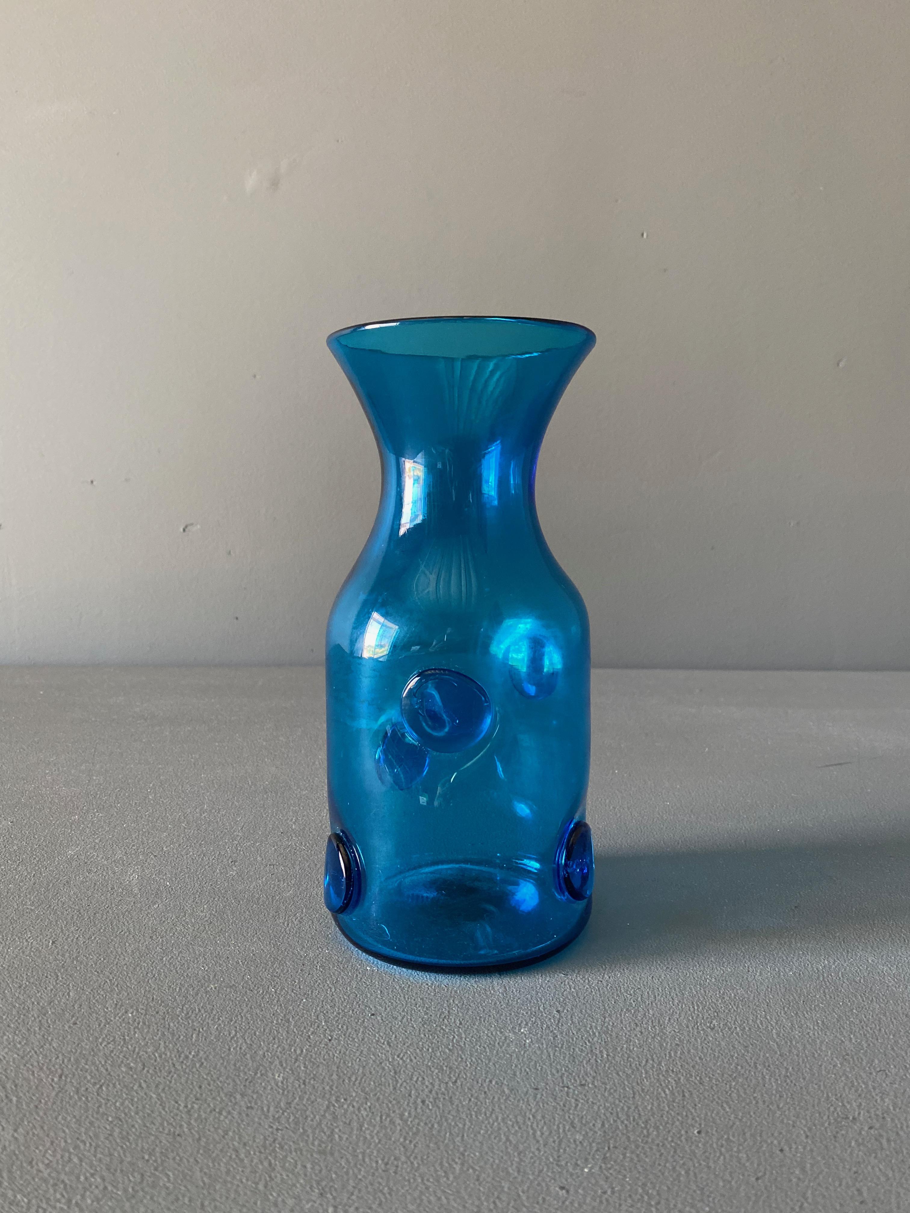 Wayne Husted Art glass vase for Blenko. circa 1960.