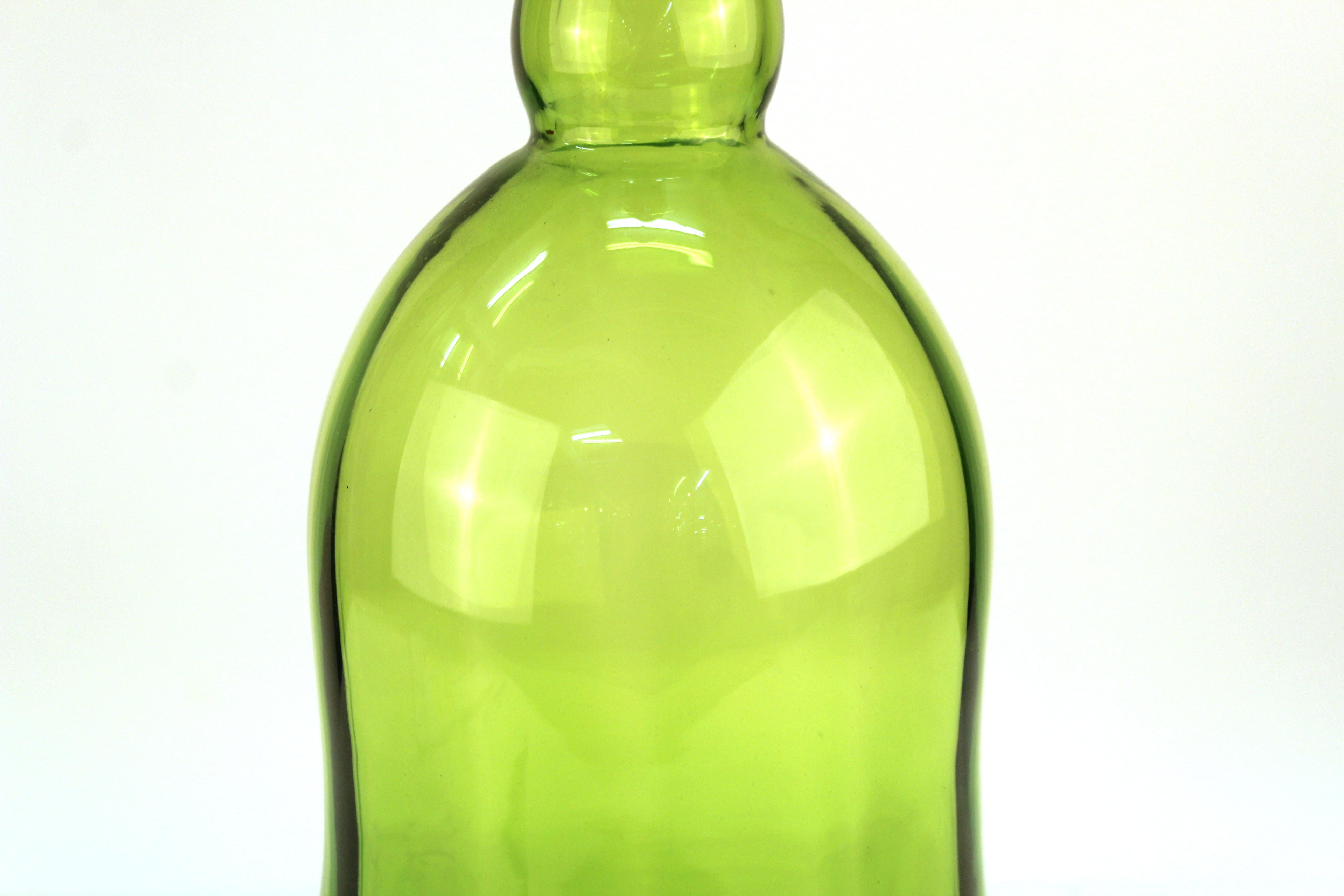blenko green decanter