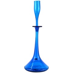 Wayne Husted für Blenko Türkisfarbener 'Schnapsglas'-Dekanter
