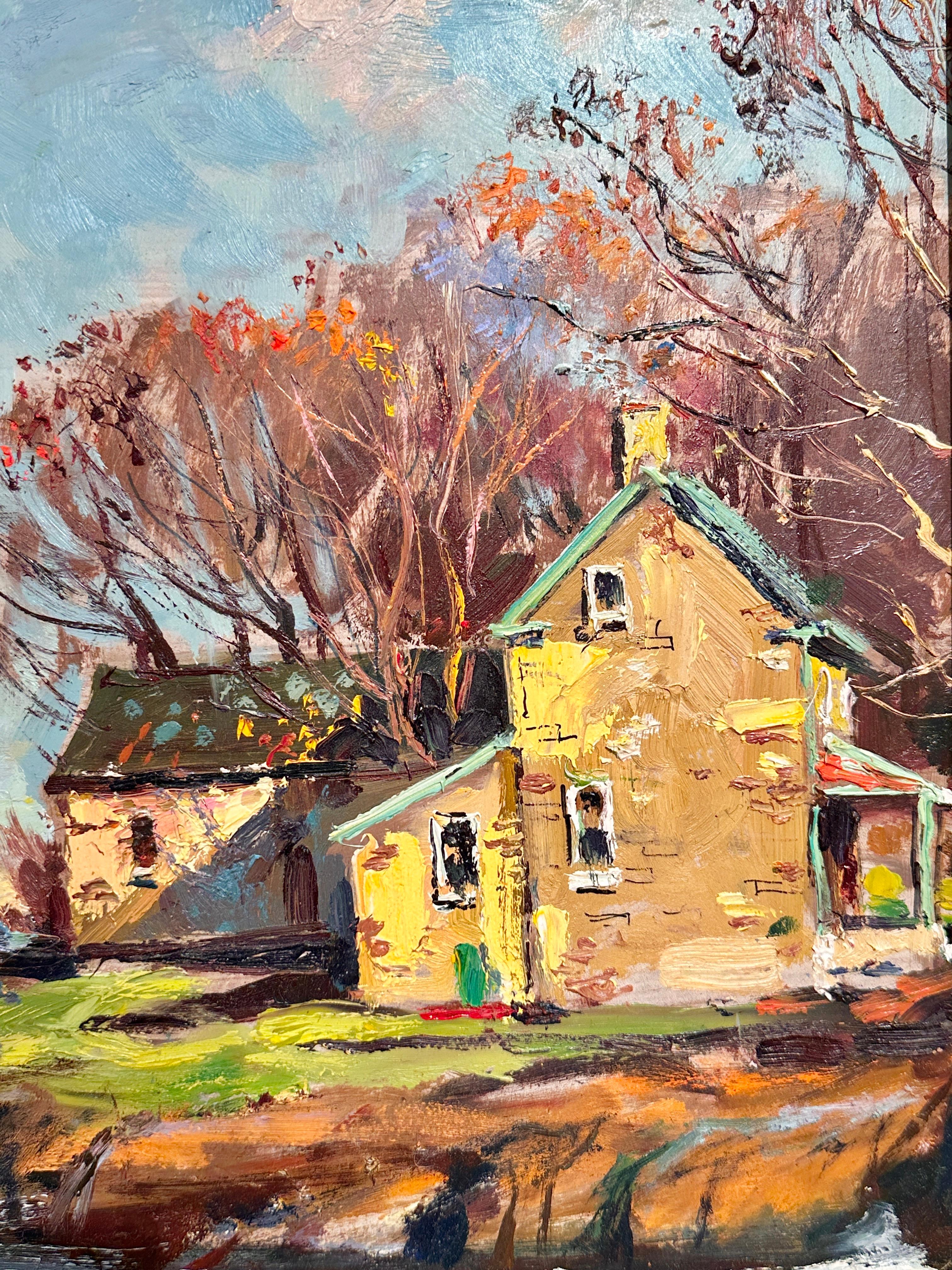 Cape Ann Artist Wayne B. Morrell Coastal Landscape Scene Rockport, Mass 1